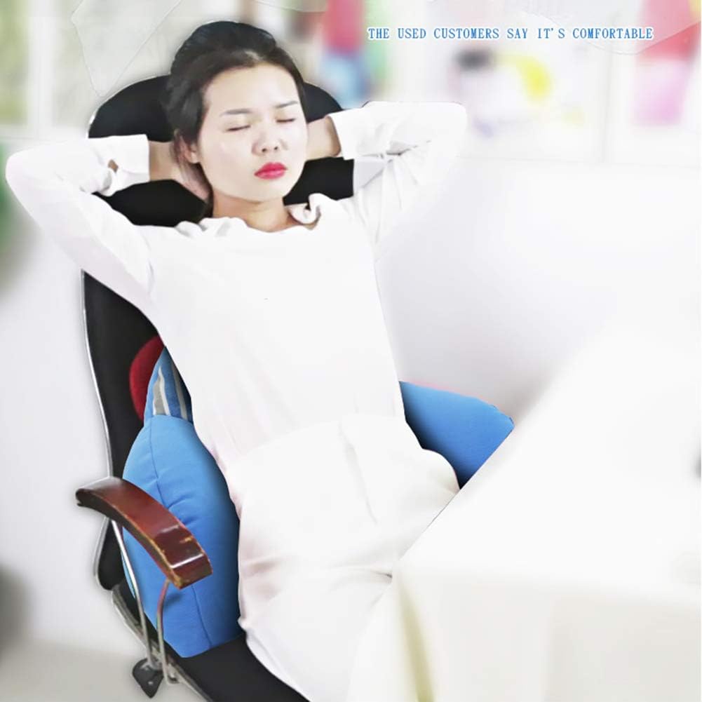 Backrest Pillow with Arms for Reading in Bed Perfect Support Reading Relaxing Watching TV 2 Sizes Optional (Colour: Blue Size: 60x12x32cm) (Blue 66x16x36cm)