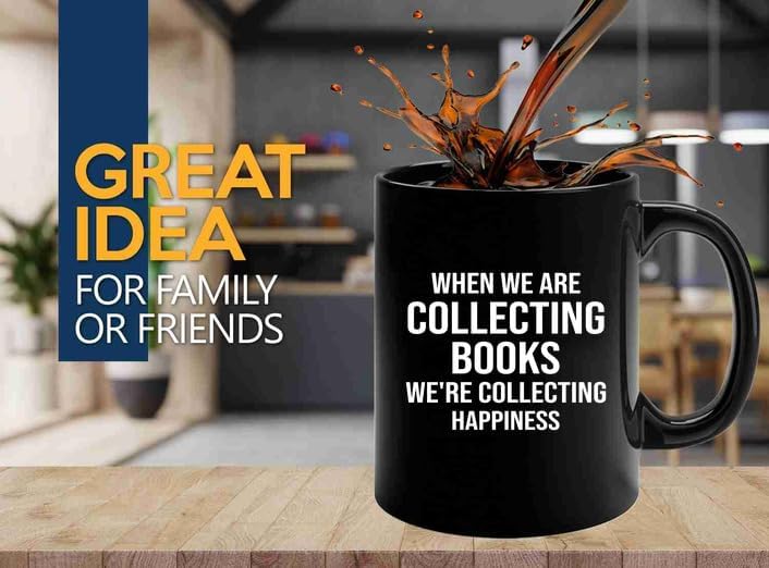Book Lover Coffee Mug 11oz Black -collecting books - Book Lovers Gifts Book Reader Gifts Book Club Gifts Book Reading Cup Reading Gifts