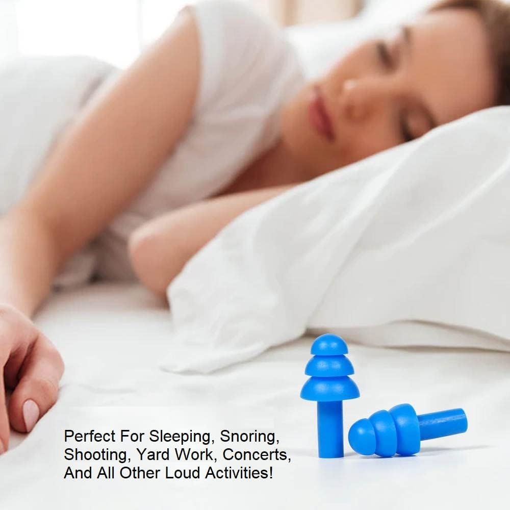 50 pairs of Soft Reusable Silicone Ear Plugs for Swimming, Sleeping & Concerts - Individually Wrapped & Waterproof Ear Protection - Comfortable Noise Reduction up to 25dB NRR - Ideal for Adults