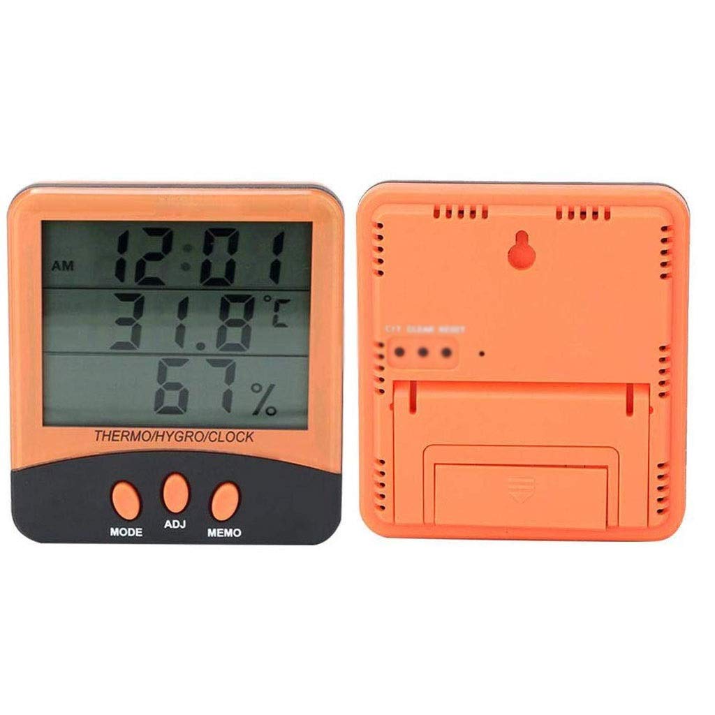 Digital Hygrometer Indoor Outdoor Thermometer Temperature and Humidity Gauge Monitor with Backlight LCD Display Meter