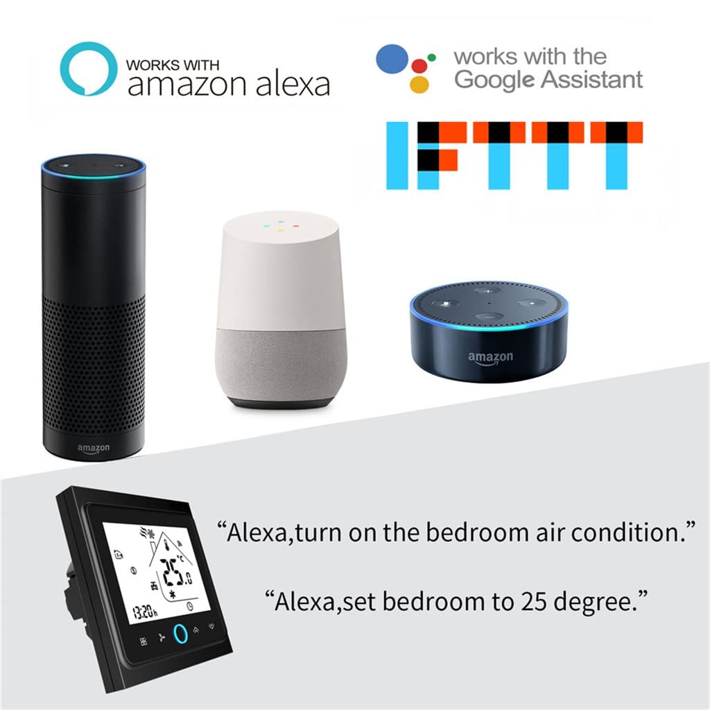Smart Thermostat Temperature Controller Water/Electric Floor Heating Water/Gas Boiler Works(D)