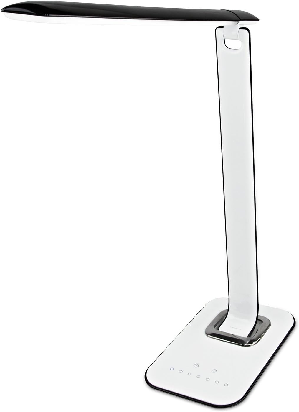 Turcom LED Desk Lamp With USB Charging Port Dimmable Touch Controls w/Color Adjustment, Eye Care Task Lamp, 5W, 1000 Lux,Multicolor