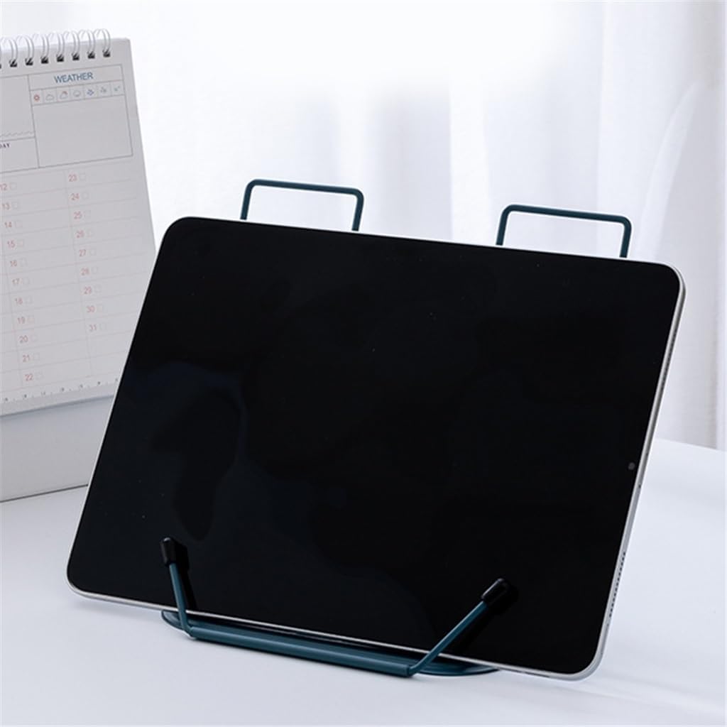Bookshelf Kitchen Recipe Holder Metal Page Clip Portable Adjustable Textbook Stand
