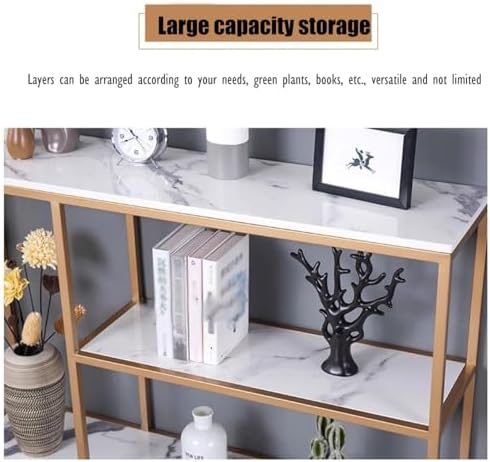 Sofa Tables Modern Wooden Console Table，(en:Entryway Table Console Table with 3 Tier Shelf, Narrow Sofa Table Small Bookshelf Hallway Table, 31.5"x11.8"x31.5" (Color : Black 1)")