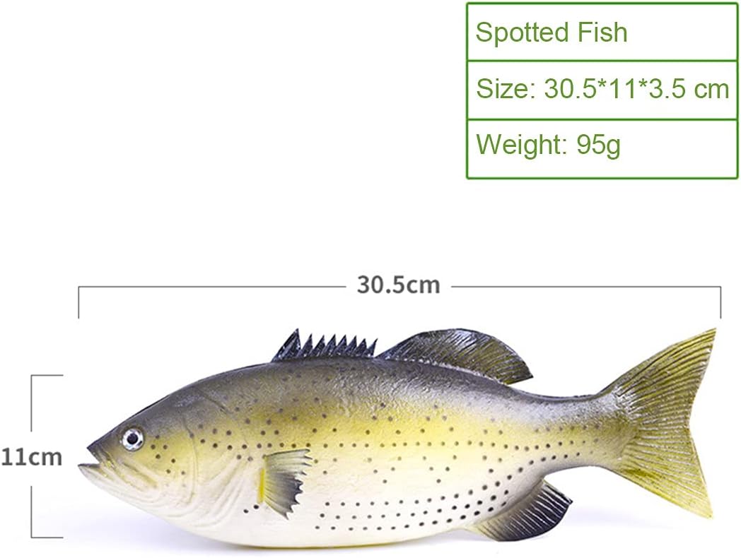 3 Pcs Simulated Fake Fish Model, Lifelike Artificial Sea Food Set for Home Decoration, Aquarium Display Ornaments, Stage Drama & Photography Prop