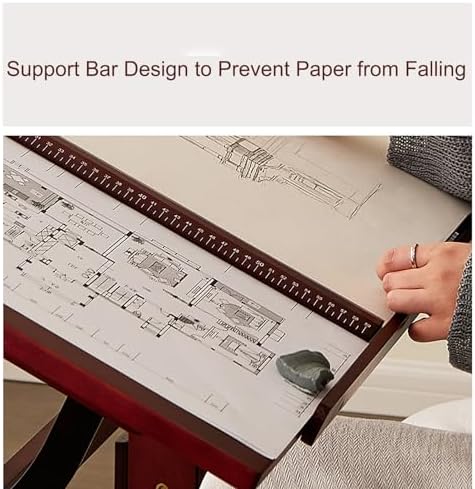 Drawing Tilting Tablet,Drafting Table,Large Wood Drafting Table, Artist Drawing Table with Height Adjustable, Tilting Enlarge Tabletop, Studio Craft Desk & Art Craft Desk for Writing