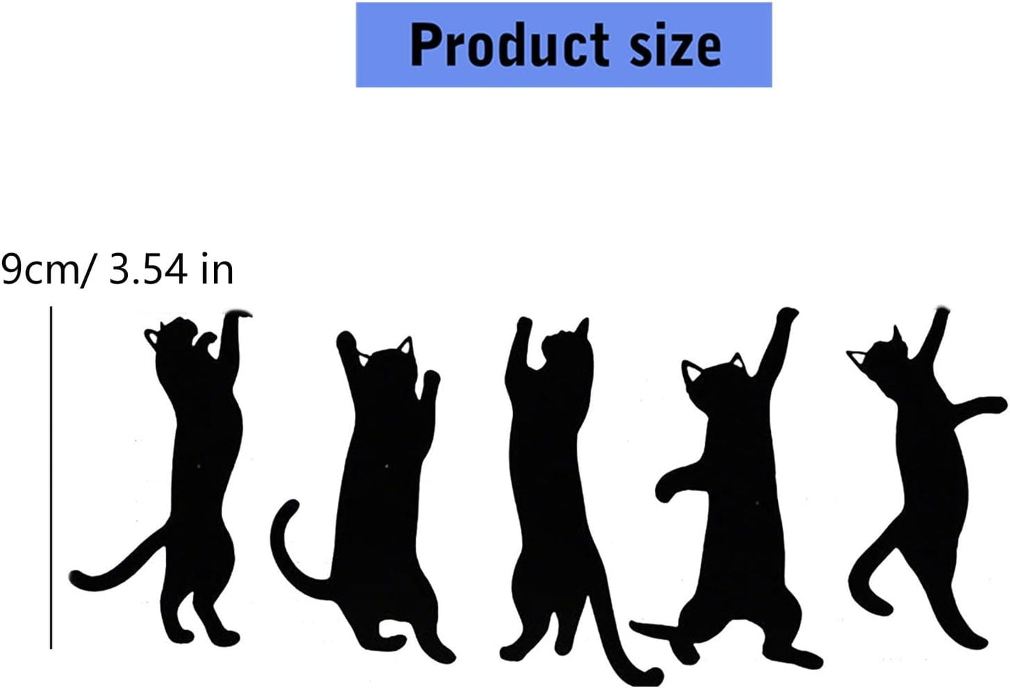 Set of 5 Artistic Feline Page Holders Rustproof Metal Craft Practical Reading Accessories Iron Bookmarks Collection Set Metal Bookmarks Page Holders