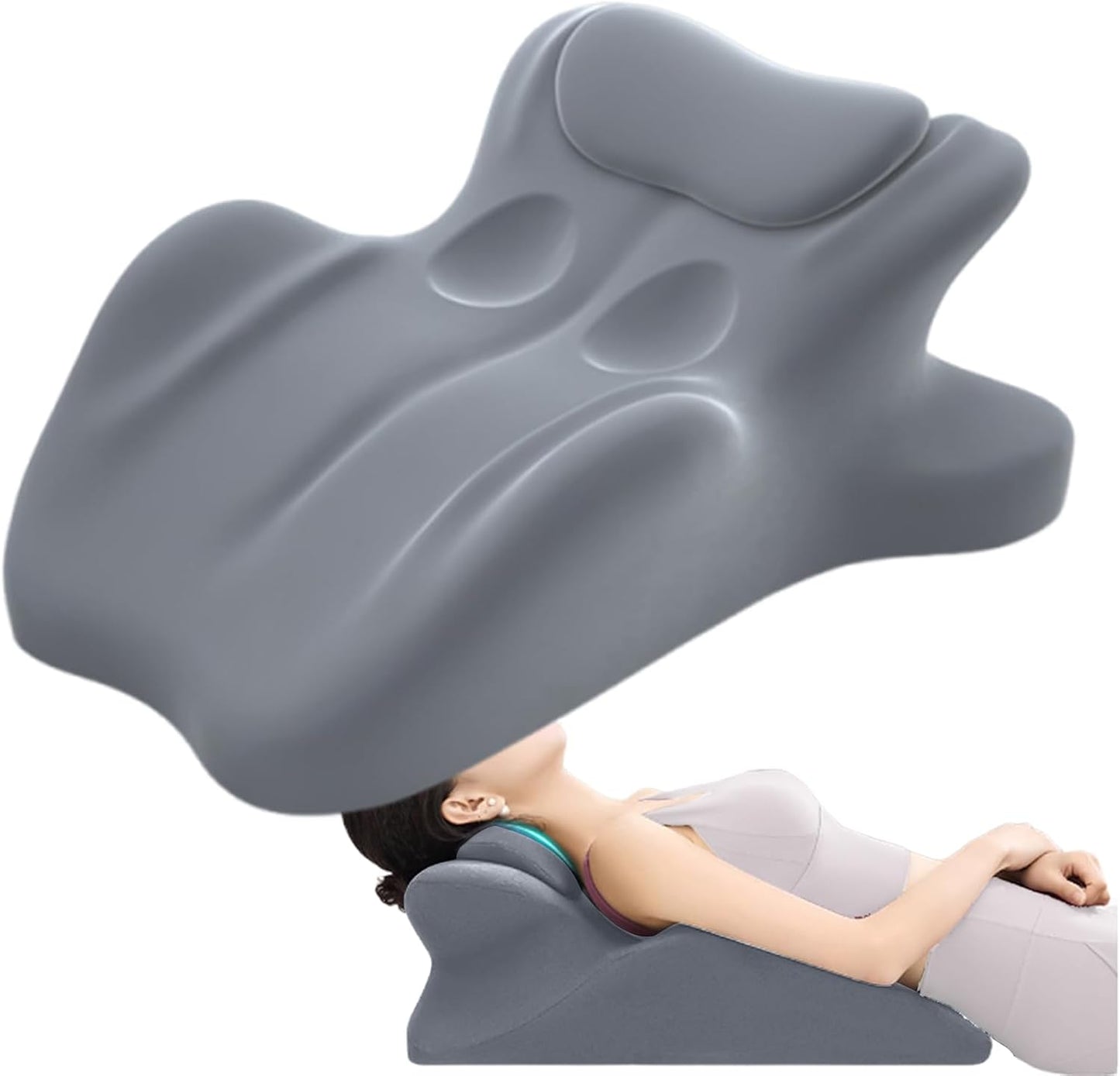 Wedge Pillow - 9.45 inches Adjustable Pillow for Home, Ergonomic Couple Accessory with Pressure Reliefs, Positioning Support Pillows for Reading Dormitory Apartment Bedroom