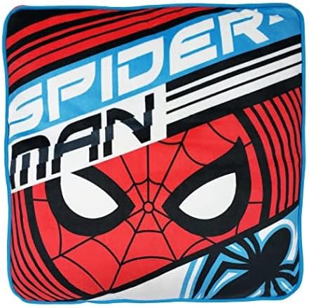 Northwest Spider-Man Cloud Stretch Pillow and Silk Touch Throw Blanket Set, 14" Pillow, 40" x 50" Blanket, Speedy Swing