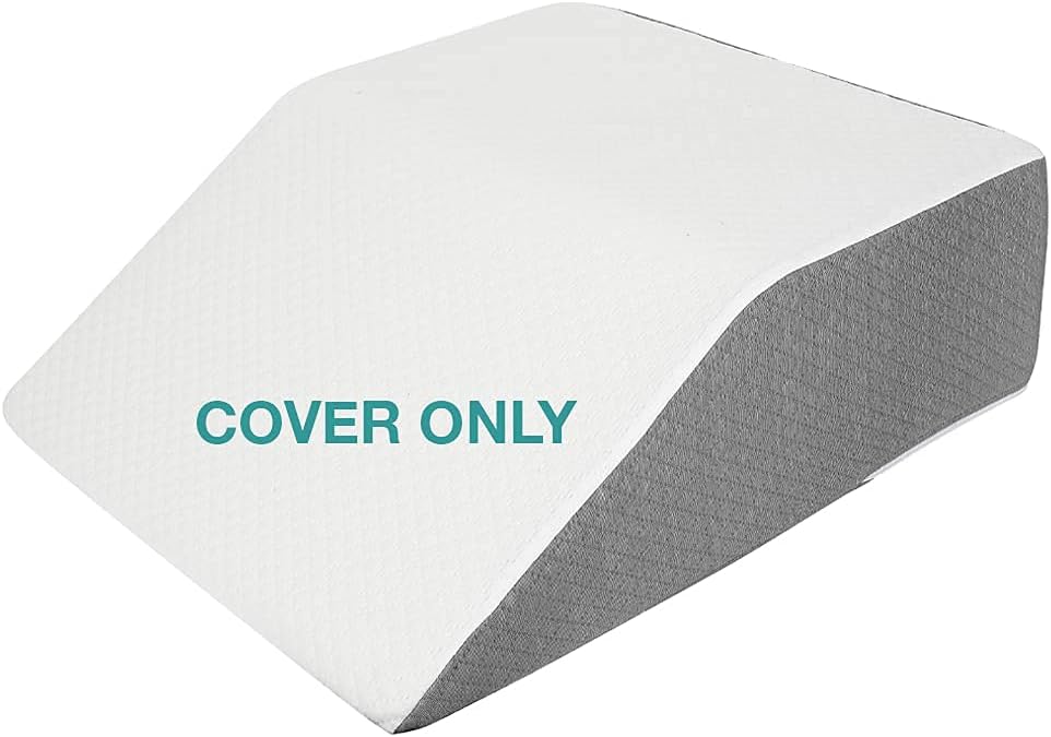 Kölbs Leg Elevation Pillow Cover | Chic Jacquard Cover Bed Wedge Pillow Case for Leg Pillow | Leg Wedge Pillow Case, Cover Only