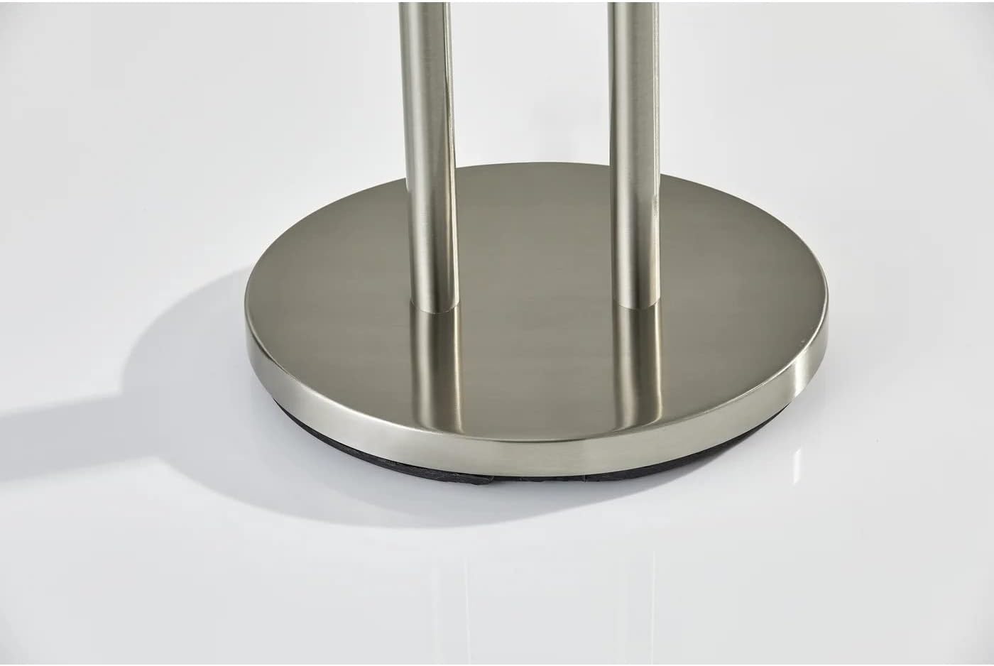 Adesso 4015-22 Duet 27" Table Lamp, Satin Steel, Smart Outlet Compatible