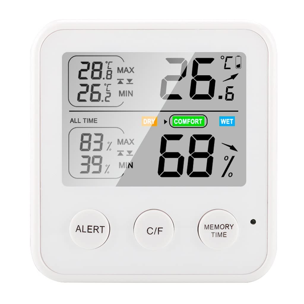 Digital Temperature and Humidity Meter Multifunctional Household Electronic and Table