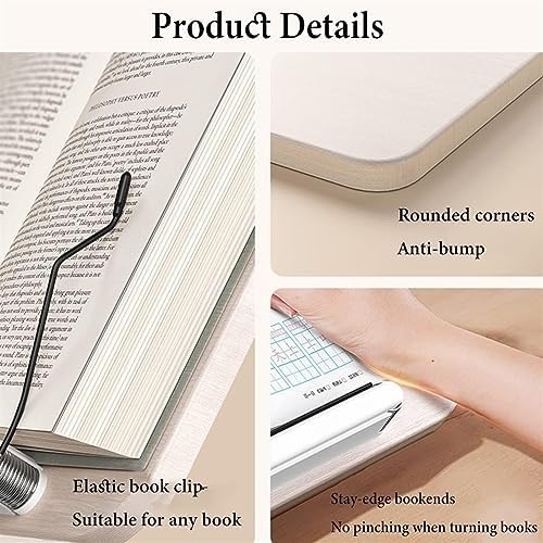 Bookstand for Reading in Bed, Floor Book Holder for Reading, Laptop Stand Adjustable Height, Angle Adjustable Hands Free Book Stand for CookBooks,Magazines (Nero) (Nero)