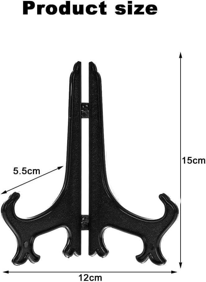 Acrylic Easels Display Stands/Plate Stands for Display Photos Holder Picture Frames, Foldable Display Stand, E Books, Records, Medals, Pictures etc.(6 Pack 7 Inch)