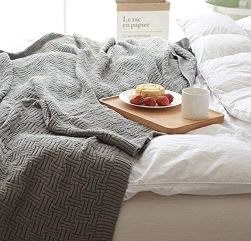 Cable Knit Throw Blanket for Couch Sofa Car Home Decor 51 x 70in