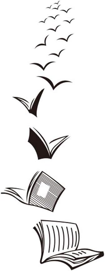ADECALS Open Book Wall Sticker Reading Wall Art