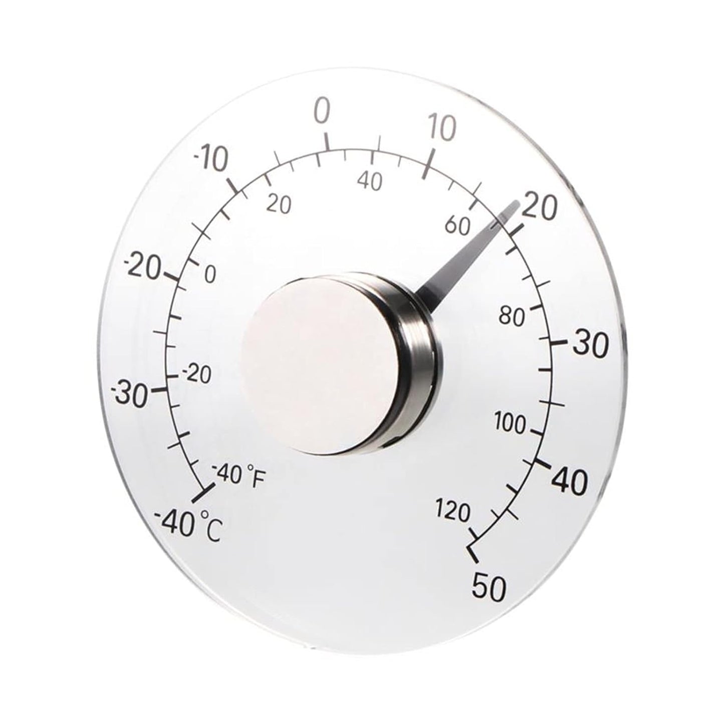 Thermometer Temperature Transparent Clear Outdoor Window Clock Weather Tool