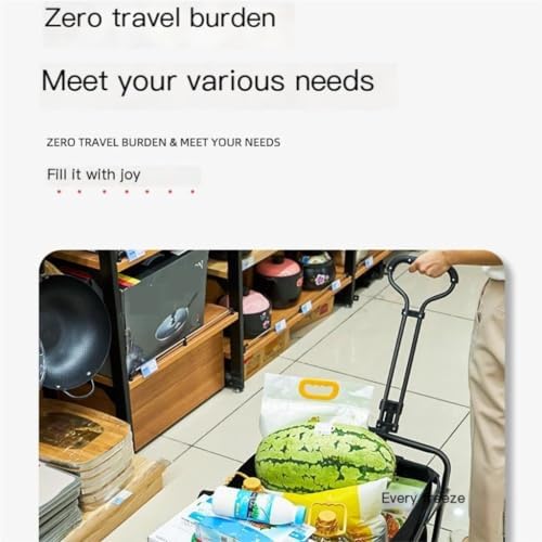Portable Camping Cart,Outdoor Beach Trolley Cart Portable Hand Trolley for Moving Camping Tools Stackable and Easy to Transport