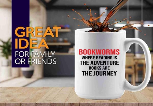Book Lover Coffee Mug 15oz White -bookworms - Book Lovers Gifts Book Reader Gifts Book Club Gifts Book Reading Cup Reading Gifts