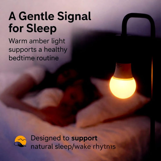 Amber Light Bulbs for Sleep I 1800K Warm Light Bulbs for Bedside Lamp I 3.5W E26 Led Bulb (60W Equiv) Orange Led Lights for Bedroom Soft Warm Lighting I Dim Night Light for Kids Room Warm Light Lamp