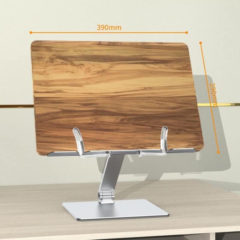 Adjustable Height Angle Reading Stand Aluminum Alloy Wooden Textbook for Big Heavy Books