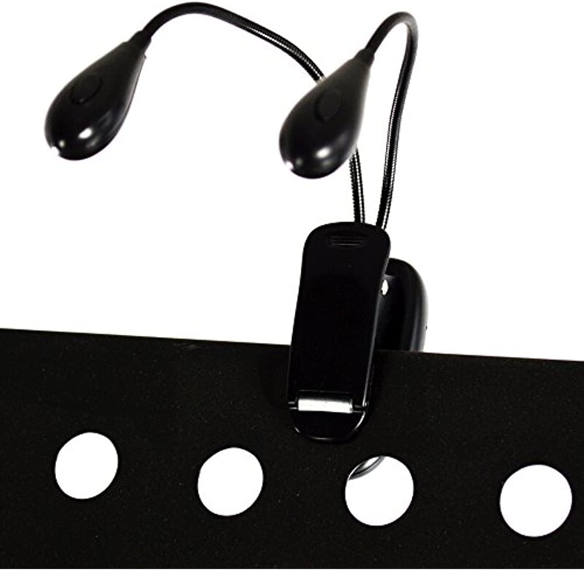 Music Stand Light/Led Book Reading Light/USB and Battery Operated Light/Portable Lights for Piano Travel E-Reader & Bed Headboard-Eye Friendly with Dual Arms