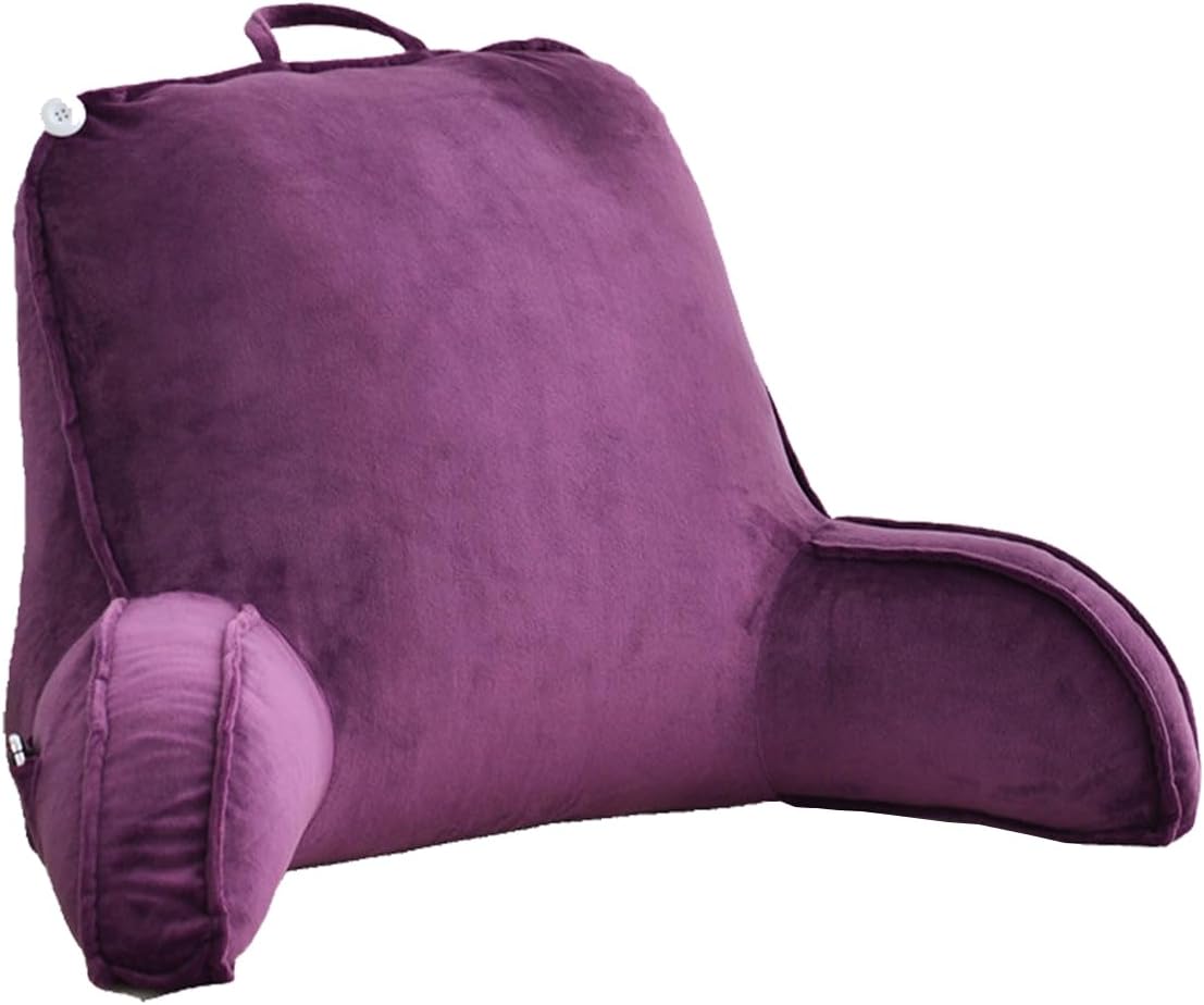 Bed Reading Pillow, Lying or Sitting Up, Back Pillow with Hand Support, for Bed/Sofa/Seat Reading, Mobile Phone, Gaming, TV Watching and Relaxing