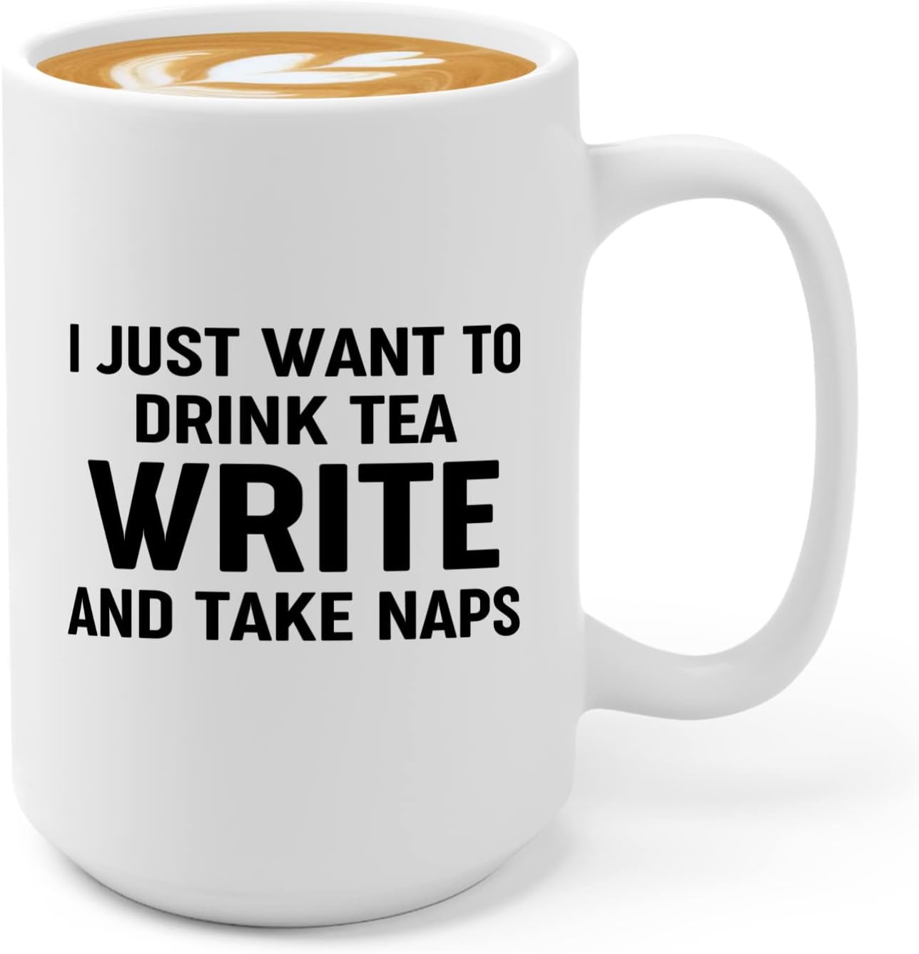 Journalist Coffee Mug 15oz White -Tea Write Naps - Reading Lover Book Club Gift Author Appreciation Writer Journalism Novelist Scriptwriter