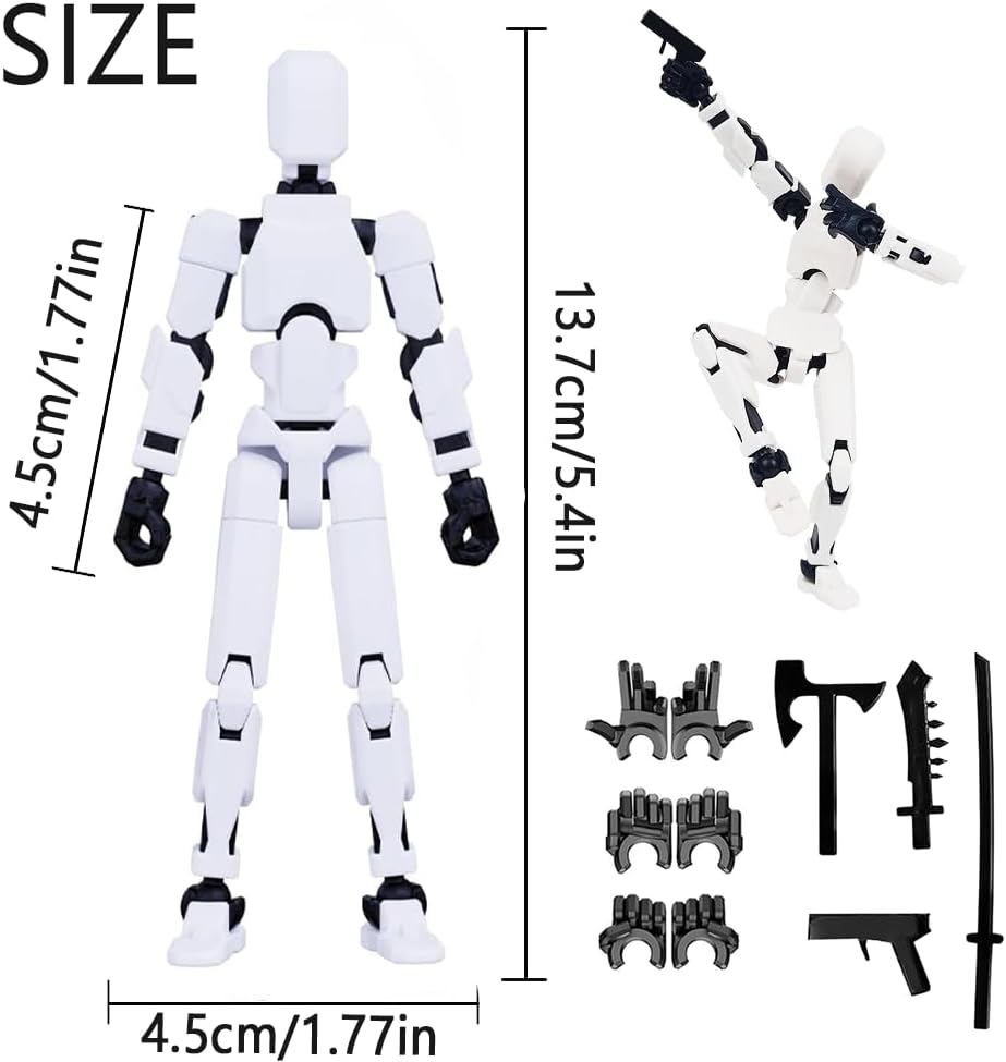 2026 New Assembly Completed-Titan 13 Action Figure,Dummy Robot 13 Action Figures Set,3D Printed Multi-Jointed Action Figures,Nova 13 Action Figure for Collectors Desktop Decorations (9pcs)