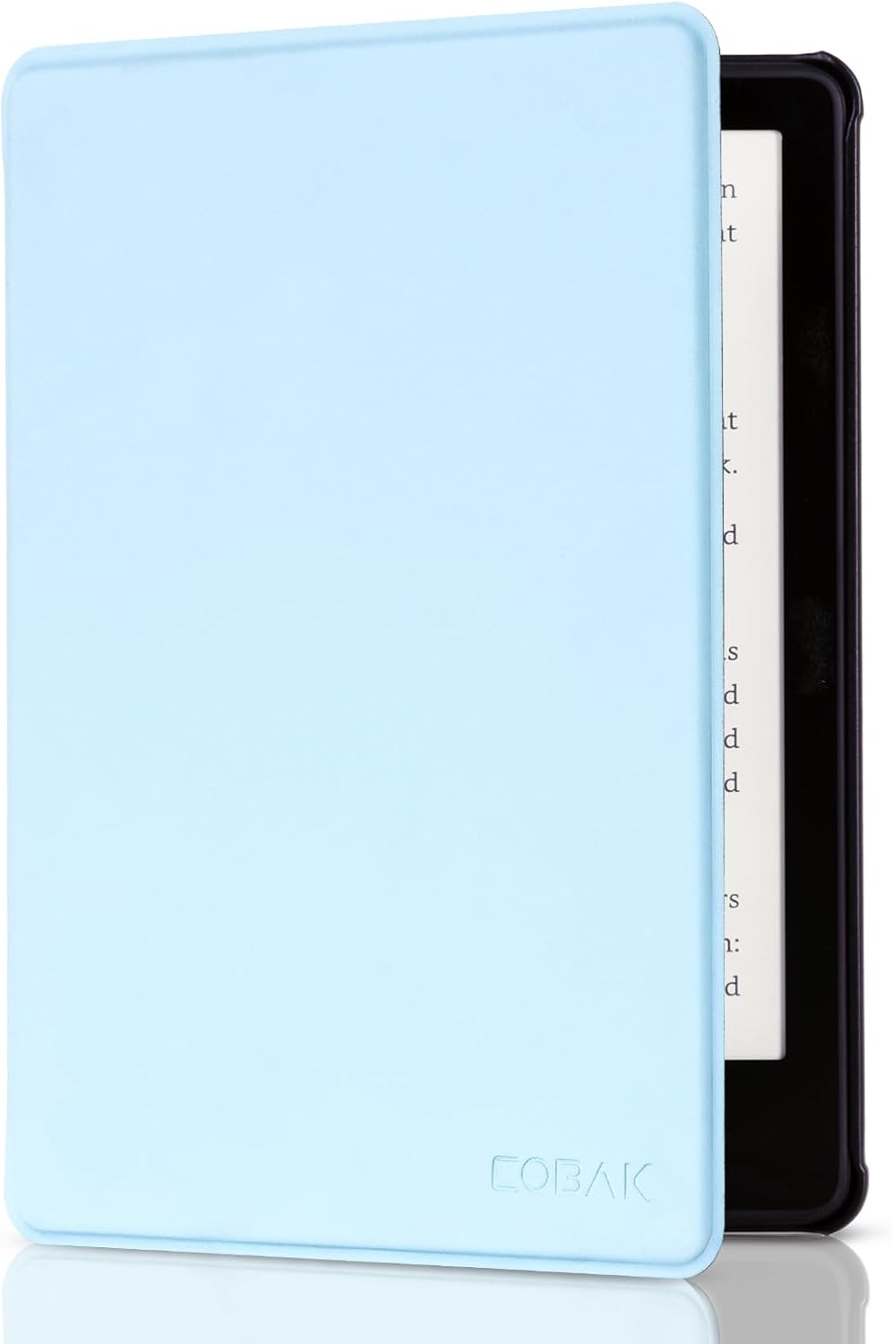 CoBak Case for ereader - All New PU Leather Smart Cover with Auto Sleep Wake Feature for ereader, Light Blue-24-2403131010-T