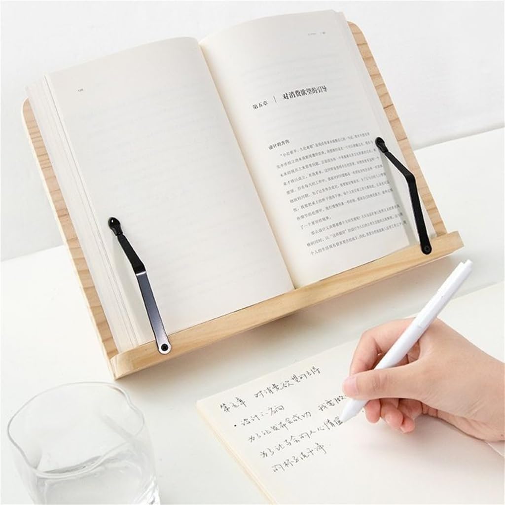 Bookcase Reading Shelf Portable and Minimalist Desktop Adjustable Bookholder
