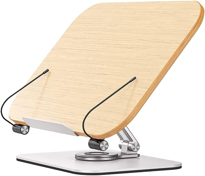 Adjustable Height Angle Foldable Book Holder Aluminum Alloy Reading Textbook Stand for Big Heavy Books Studying Room