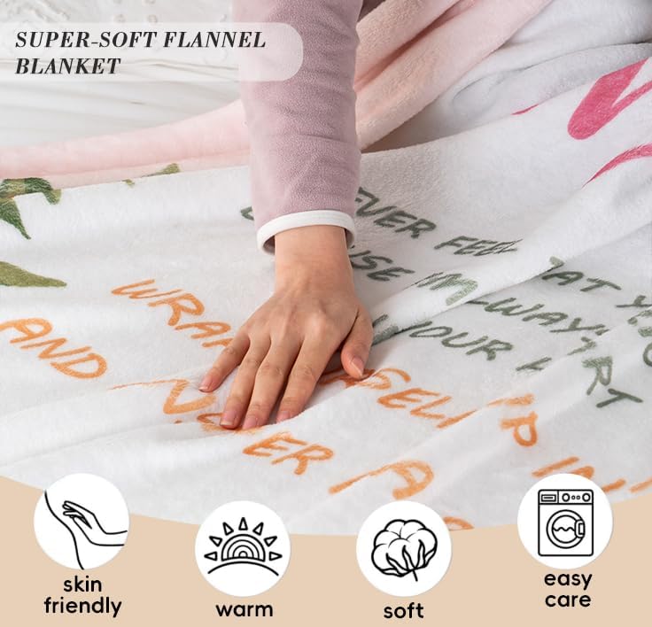 Battilo to My Mom Blanket Gift from Daughter Son, Unique Birthday Gifts for Mom Wife, Mother Birthday Present,Super Soft Flannel Throw Blankets for Bed Couch Mom Day(50 x 60 in)