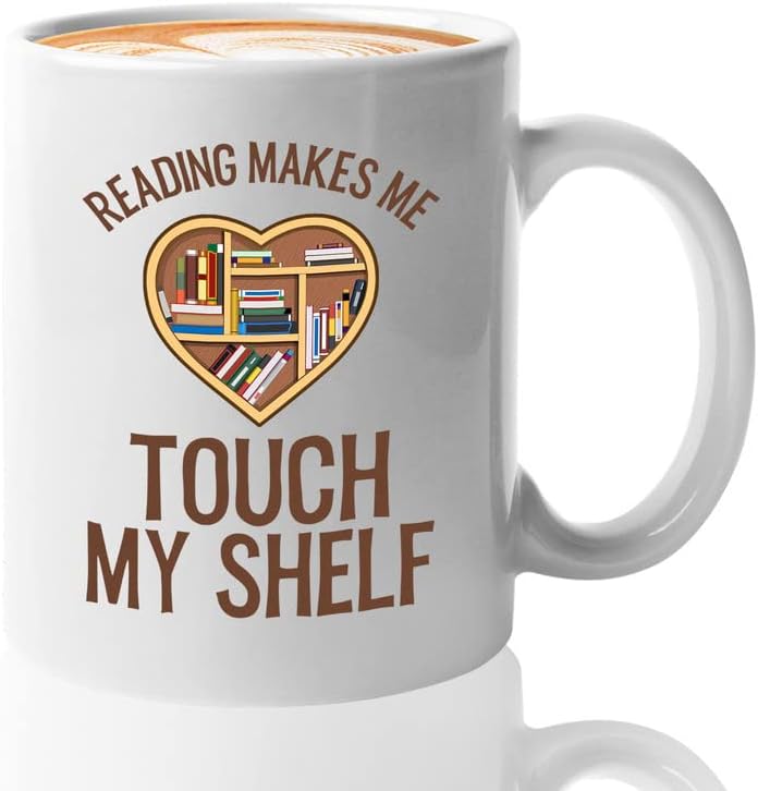 Book Lover Coffee Mug 11oz White - Reading Makes Me - Bookish Bibliophile Intellectual Studious Publisher Researcher Hobby Book Nerd