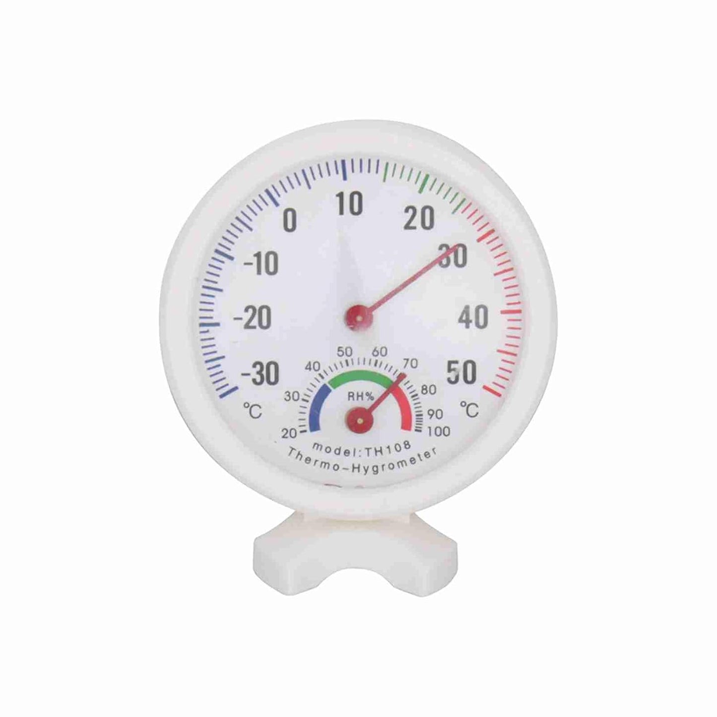 Mini Indoor Thermometer, Indoor Outdoor Hygrometer Analog 2 in 1 Temperature Humidity Monitor Gauge for Home, Room, Outdoor, Offices, Display Mechanical