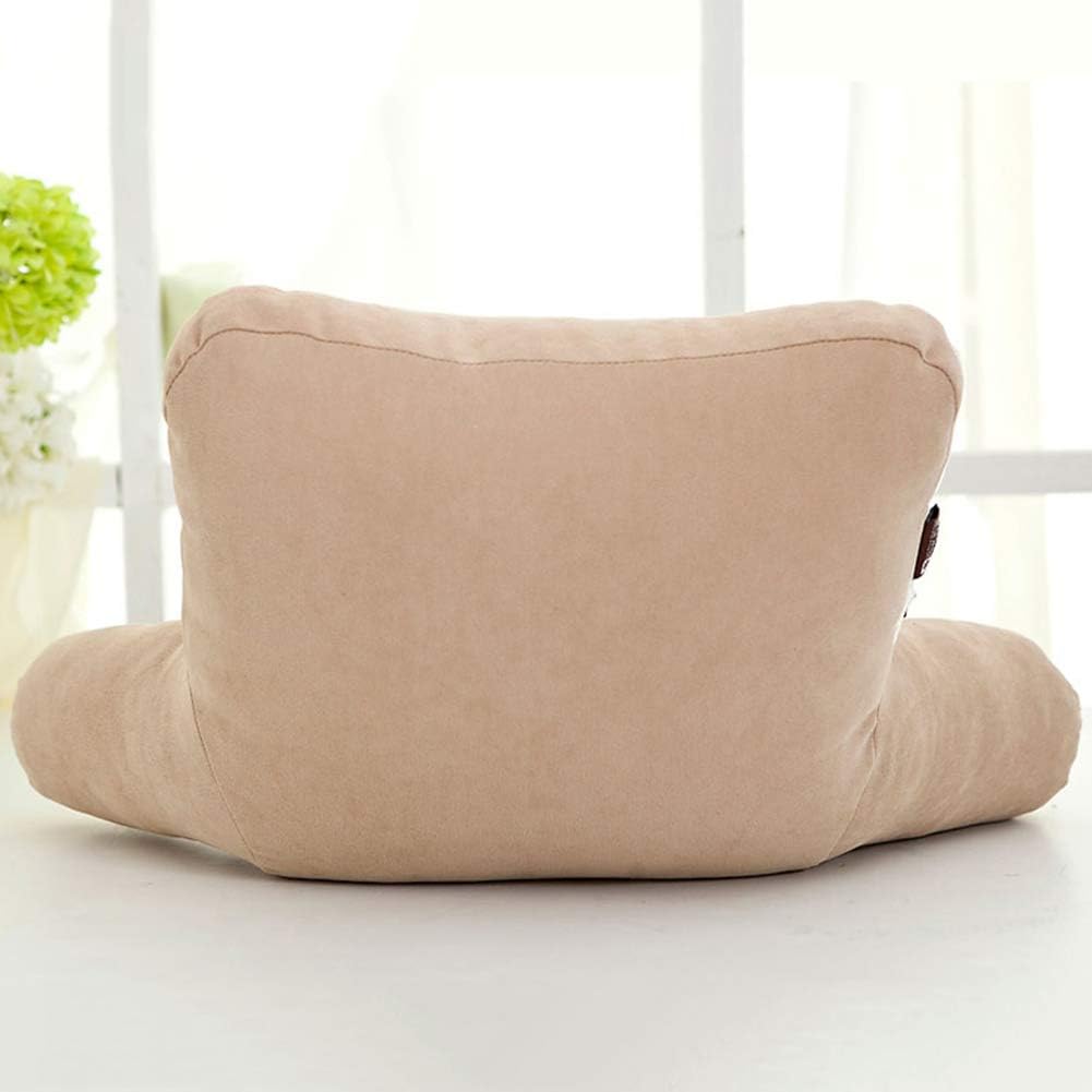 Bedrest Pillows with Arms for Reading in Bed Perfect Support Reading Relaxing Watching TV Khaki Purple (Colour: Set of 2 Size: 70x48x25cm)