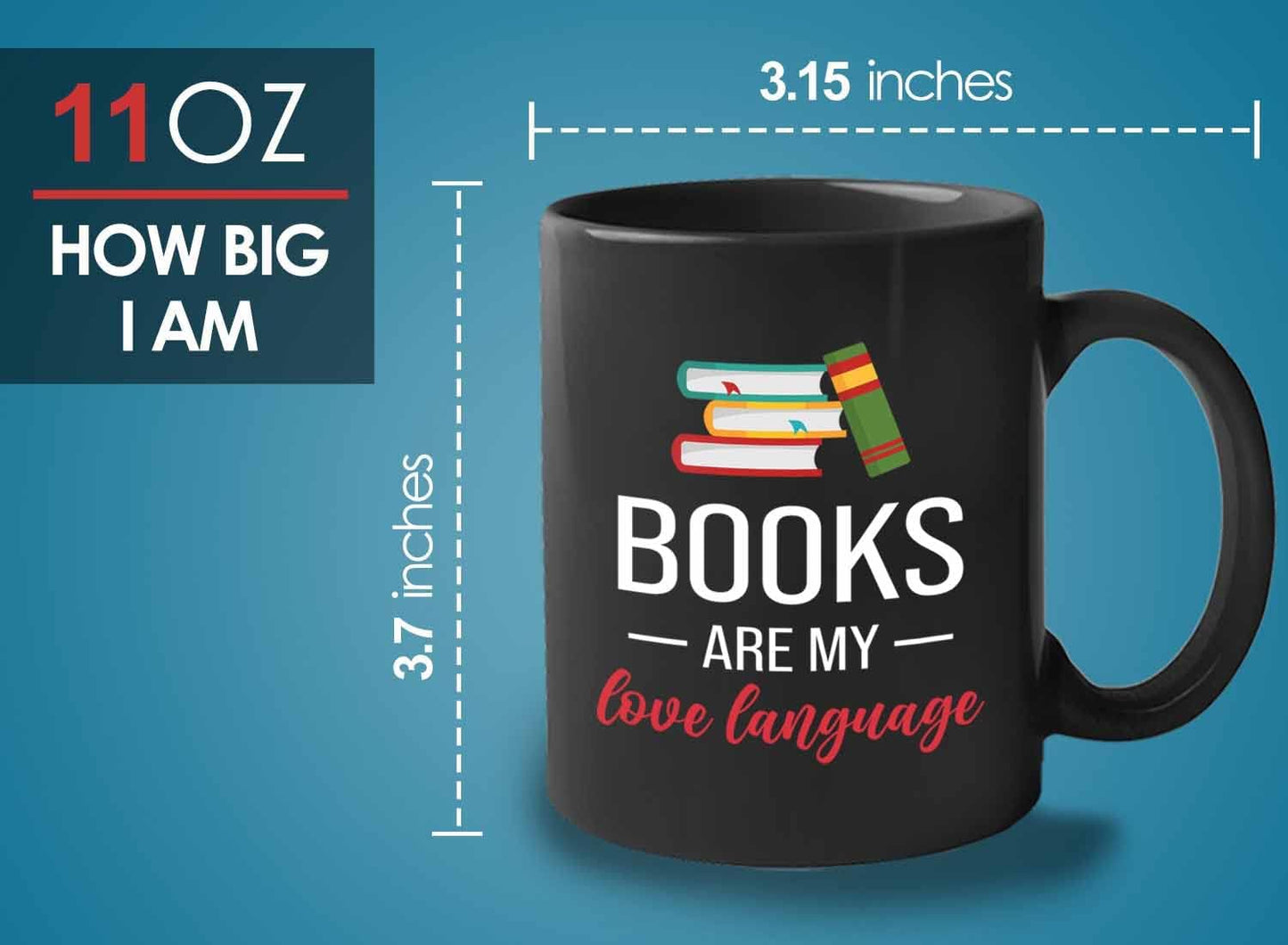 Bubble Hugs Book lovers Coffee Mug 11oz Black - Books My Love - Author Writer Library Library Editor Introvert Book Lovers Cat Lover Chill Relax Bookworm Reading