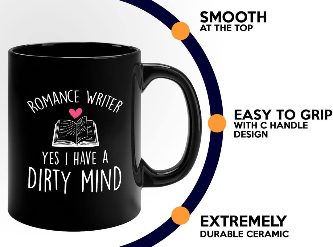 Author lover Shot Glass 1.5oz - Romance Author yes I Have a Dirty Mind - Novelist scribbler Reading Book creator prose writer