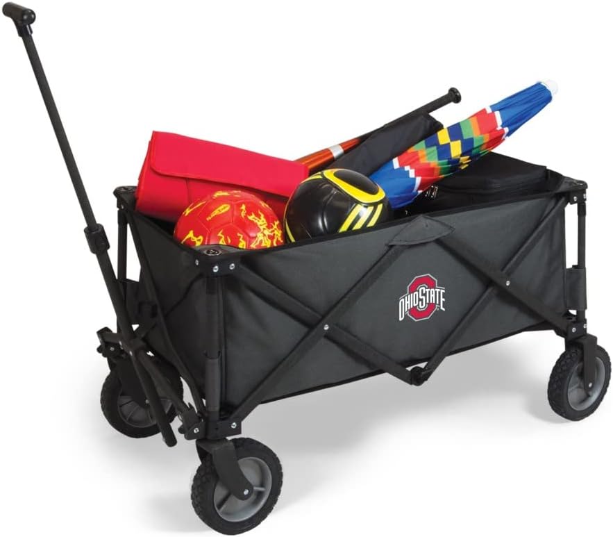 Picnic TIME NCAA Unisex-Adult NCAA Adventure Wagon Portable Utility Wagon