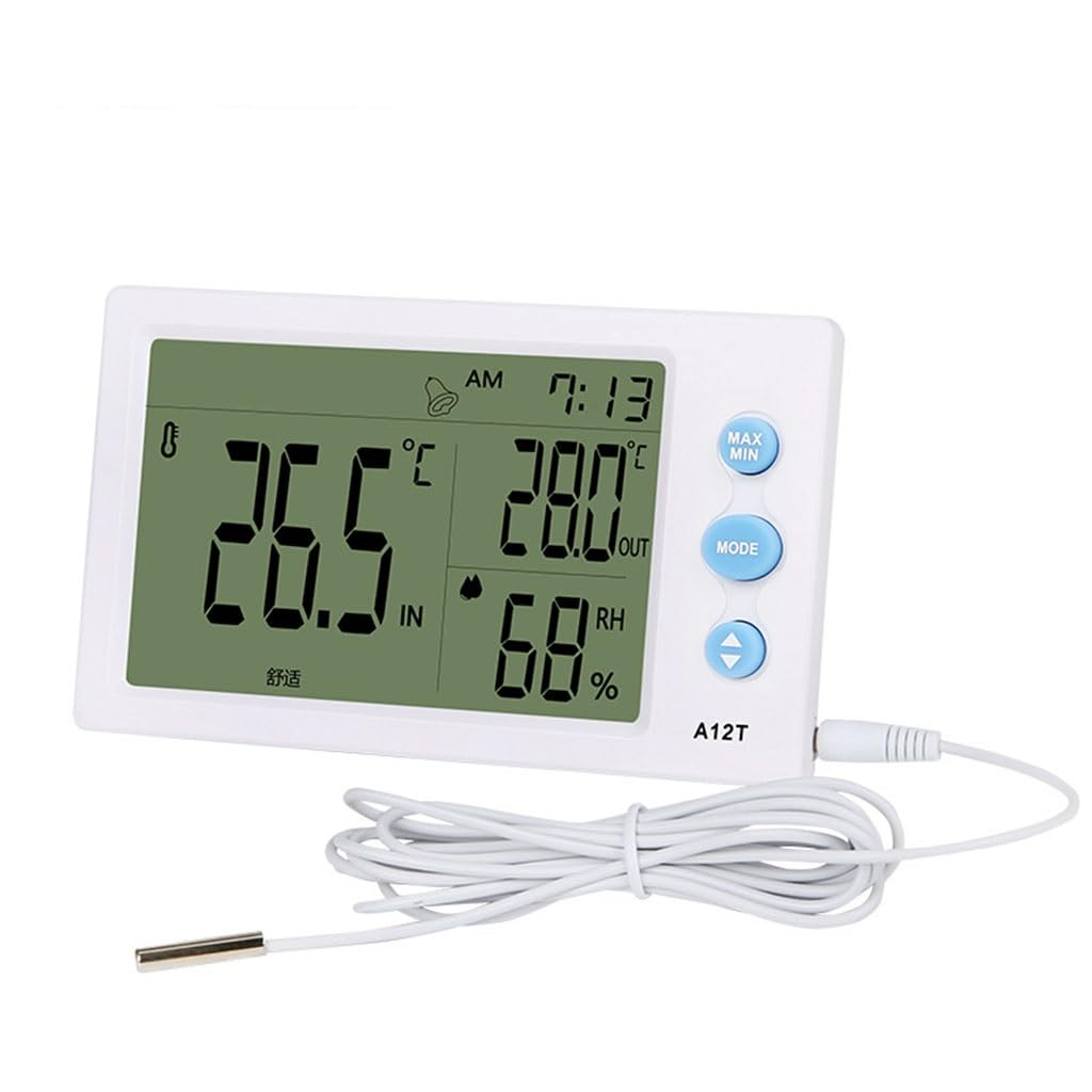 Digital Large Screen Temperature and Humidity Meter Home Indoor Electronic Thermometer Hygrometer Outdoor
