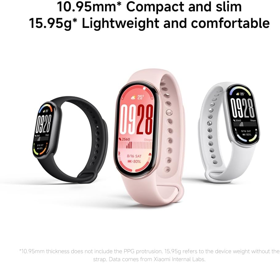 XIAOMI Mi Smart Band 10 (2025) Global Version - 1.72" AMOLED Display | 21 Days Battery Life | Touchscreen, Multi-Sport Tracker, Activity Tracker, Heart Rate Monitor | BT5.4 - (Midnight Black)