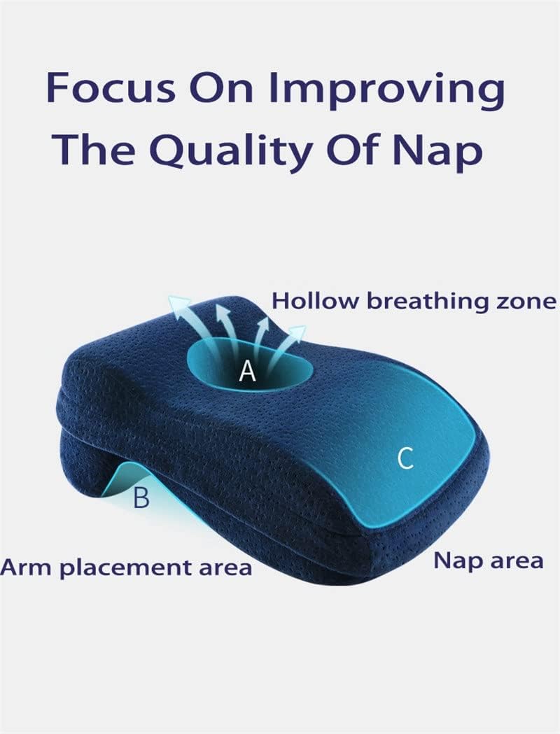 Memory Foam Nap Pillow for Travel Headrest Neck Support Cushions Office Rest Lunch Break Sleeping(Black-JoJo's Bizarre Adventure1)