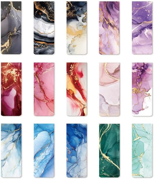 15 Pieces Bookmark, Magnetic Bookmarks for Book Lovers Women Men, Bookmarks Bulk for Reading Lovers, Magnet Bookmark Clips for Teachers Students
