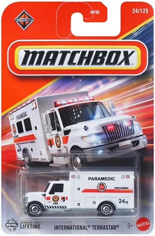 Matchbox International Terrastar [Ambulance] 24/125, 1:64 Scale Diecast Toy Vehicle