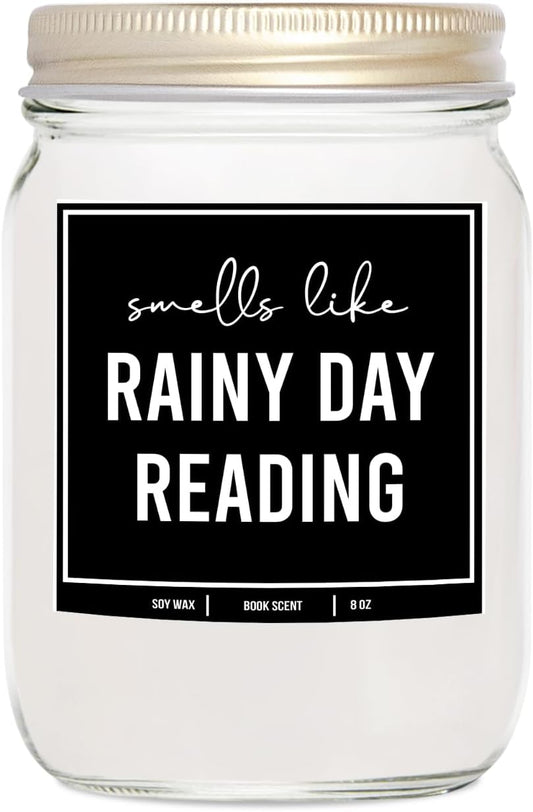 You Nique Designs Reading Candle That Smells Like Books 8oz Candle Gift for Book Lovers, Avid Readers, Cool Gifts for Readers, Bookworms Present, Book Themed Candles