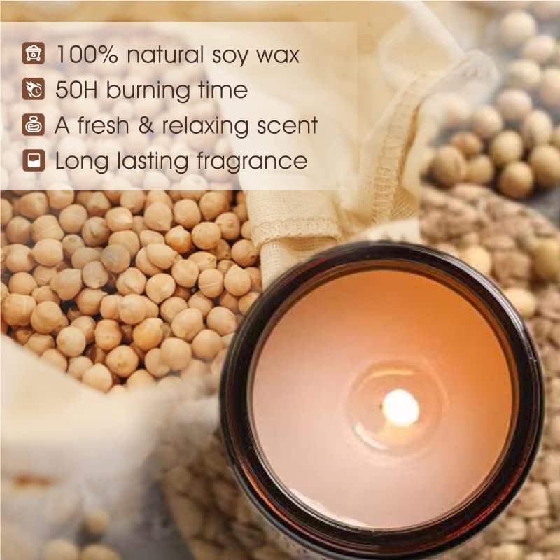Book Lover Candle, Gifts for Readers, College,Bookworm, Librarian, Readers, Author,Book Lovers Candle for Women and Men,Sandalwood & Rose Scented,Natural Soy Wax,7oz