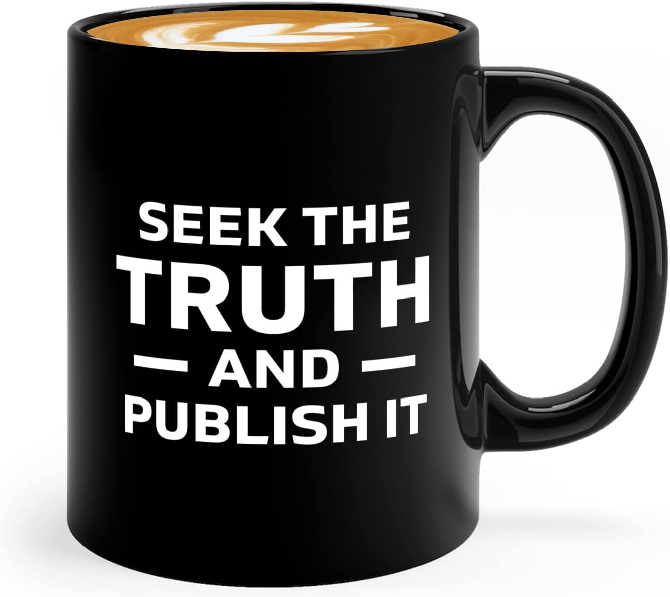 Journalist Coffee Mug 11oz Black -Truth and Publish It - Reading Lover Book Club Gift Author Appreciation Writer Journalism Novelist Scriptwriter