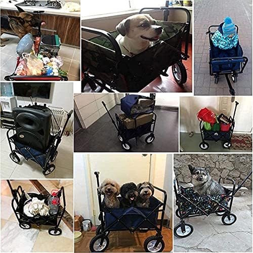 Portable Camping Cart,Camping cart Trolley Foldable,Picnic Trolley Folding Garden Trolley Cart Heavy Duty Multi-Function Shopping Cart for Outdoor Beach Pull Truck