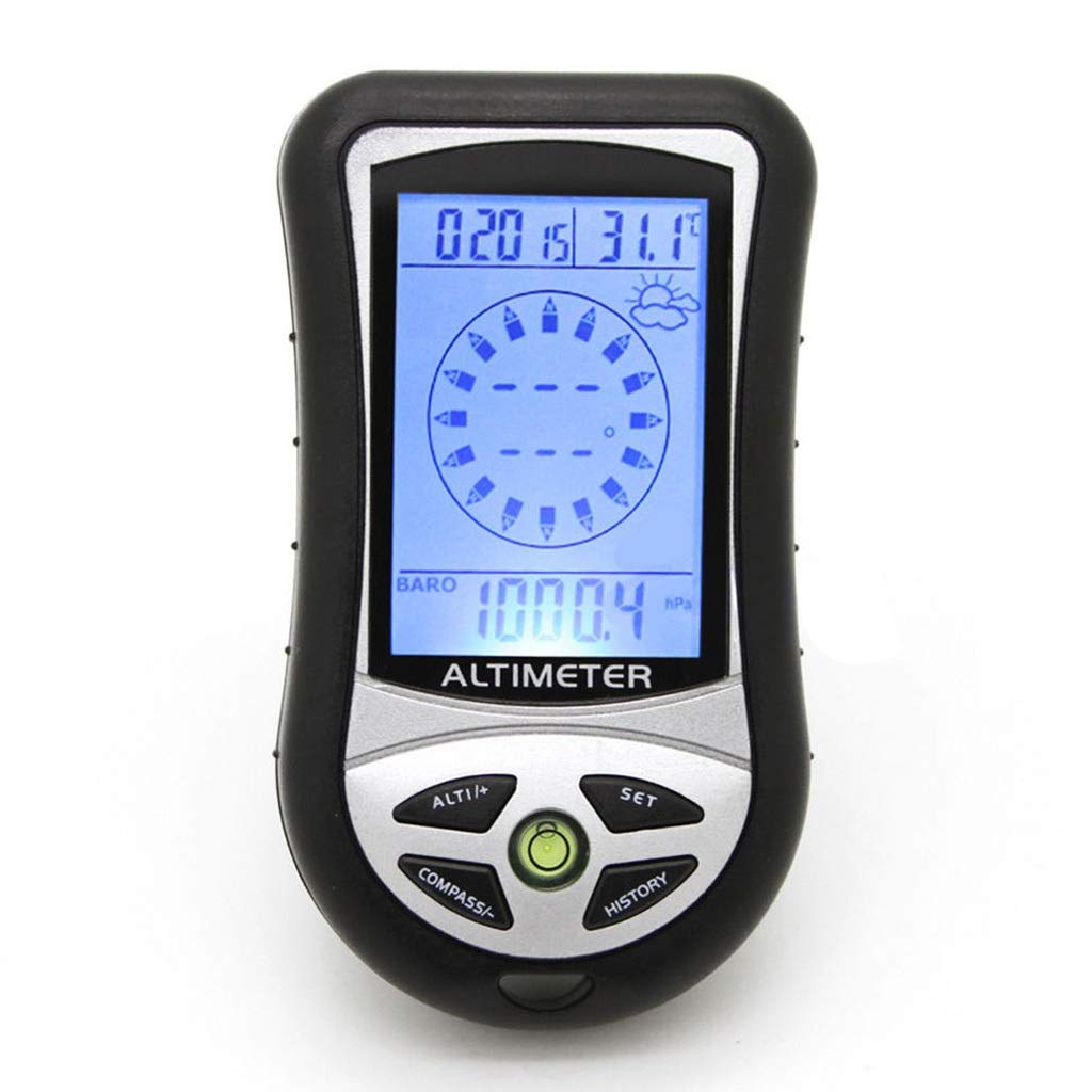 Multifunction 8 in 1 Digital LCD Altimeter Barometer Thermometer Weather Station