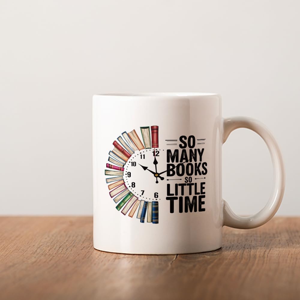 Novelty Books Mug Gifts for Book Lovers Readers, Books Gifts for Librarian Bookish Bookworm, Book Club Gift